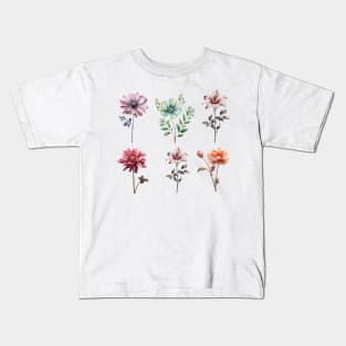 Beautiful Flower Design Kids T-Shirt